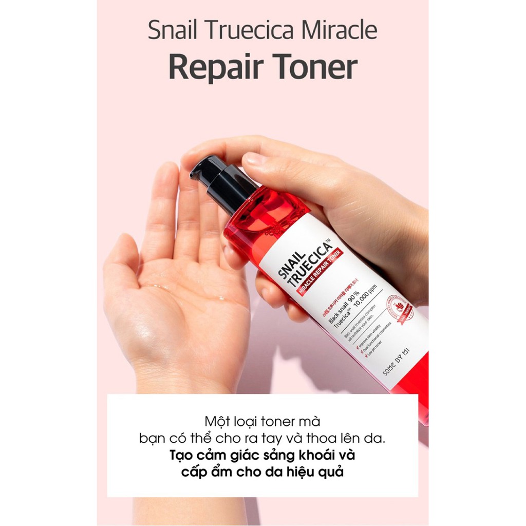 Bộ Sản Phẩm Hỗ Trợ Phục Hồi Da Chiết Xuất Ốc Sên Some By Mi Snail Truecica Miracle Repair Starter Kit-Edition (4 Món)