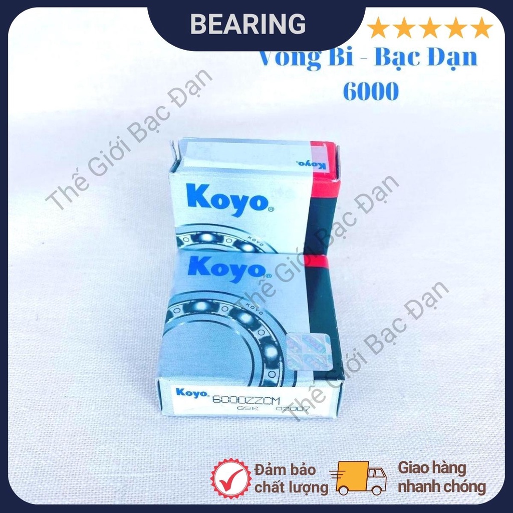 Vòng bi bạc đạn 6000 ZZCM KOYO -hàng đẹp - chất lượng cao-Thế Giới Bạc Đạn