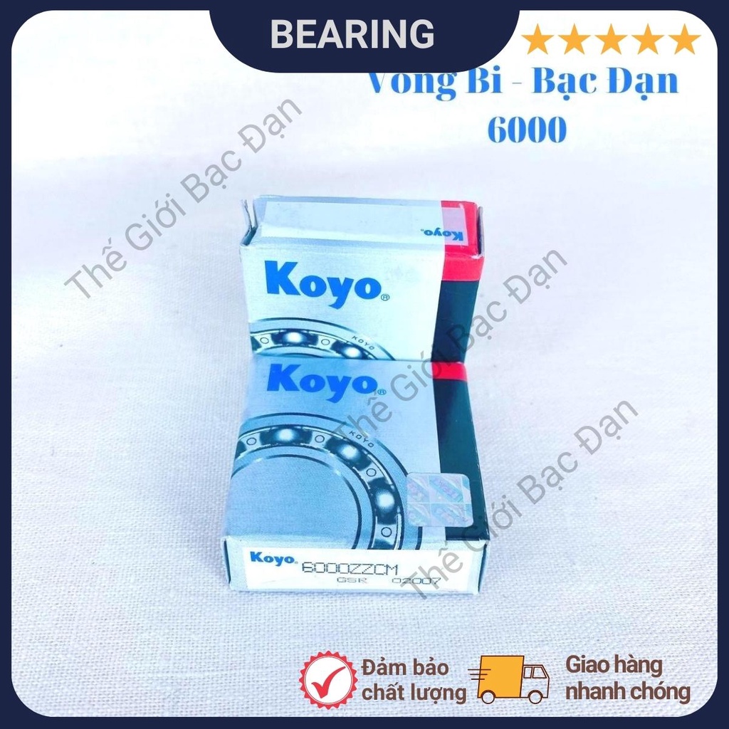 Vòng bi bạc đạn 6000 ZZCM KOYO -hàng đẹp - chất lượng cao-Thế Giới Bạc Đạn  | Shopee Việt Nam