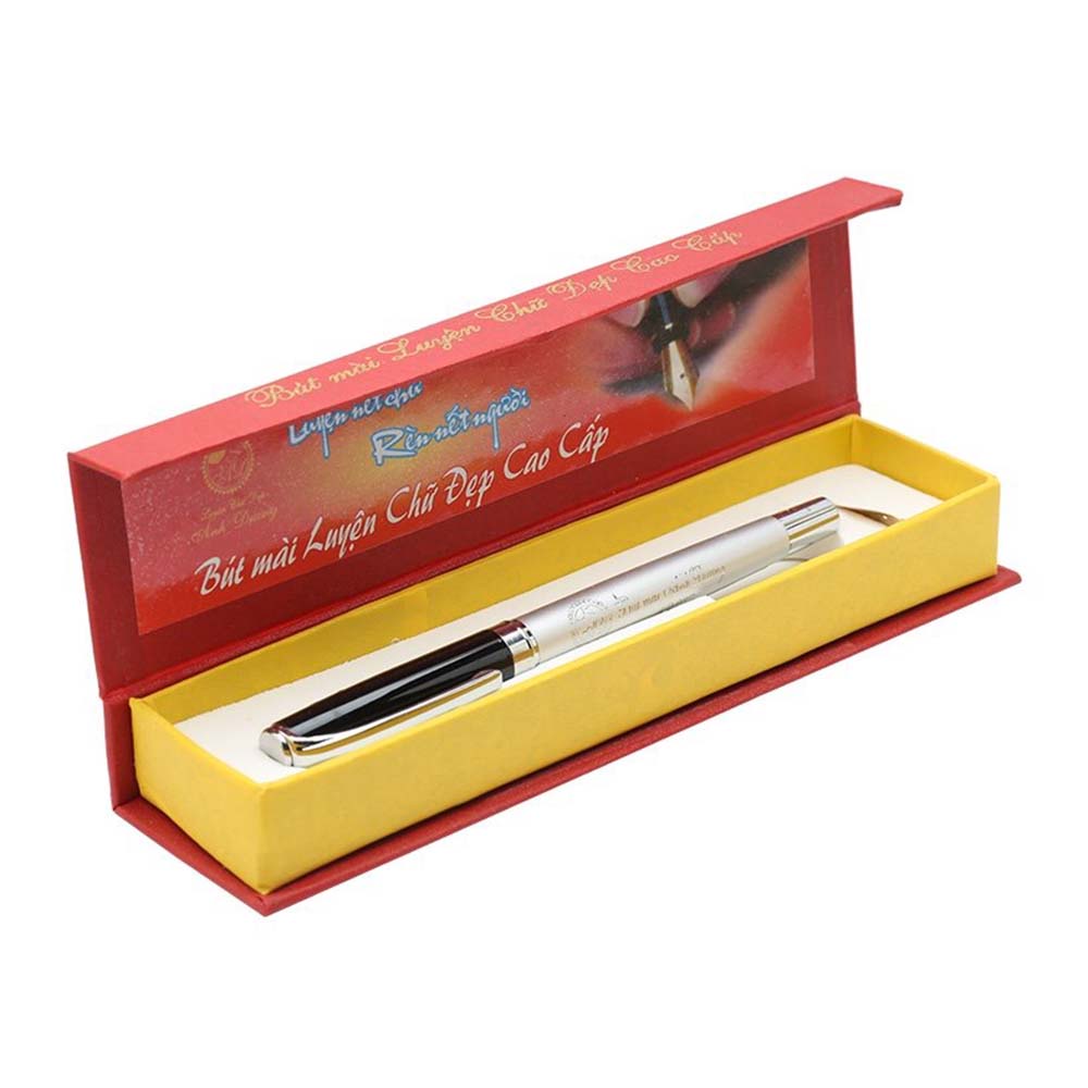 Bút máy/Bút mài Ánh Dương AD080 - DKVPP.Store ngòi mài 2 mầu, bút mực viết chữ đẹp nét thanh đậm