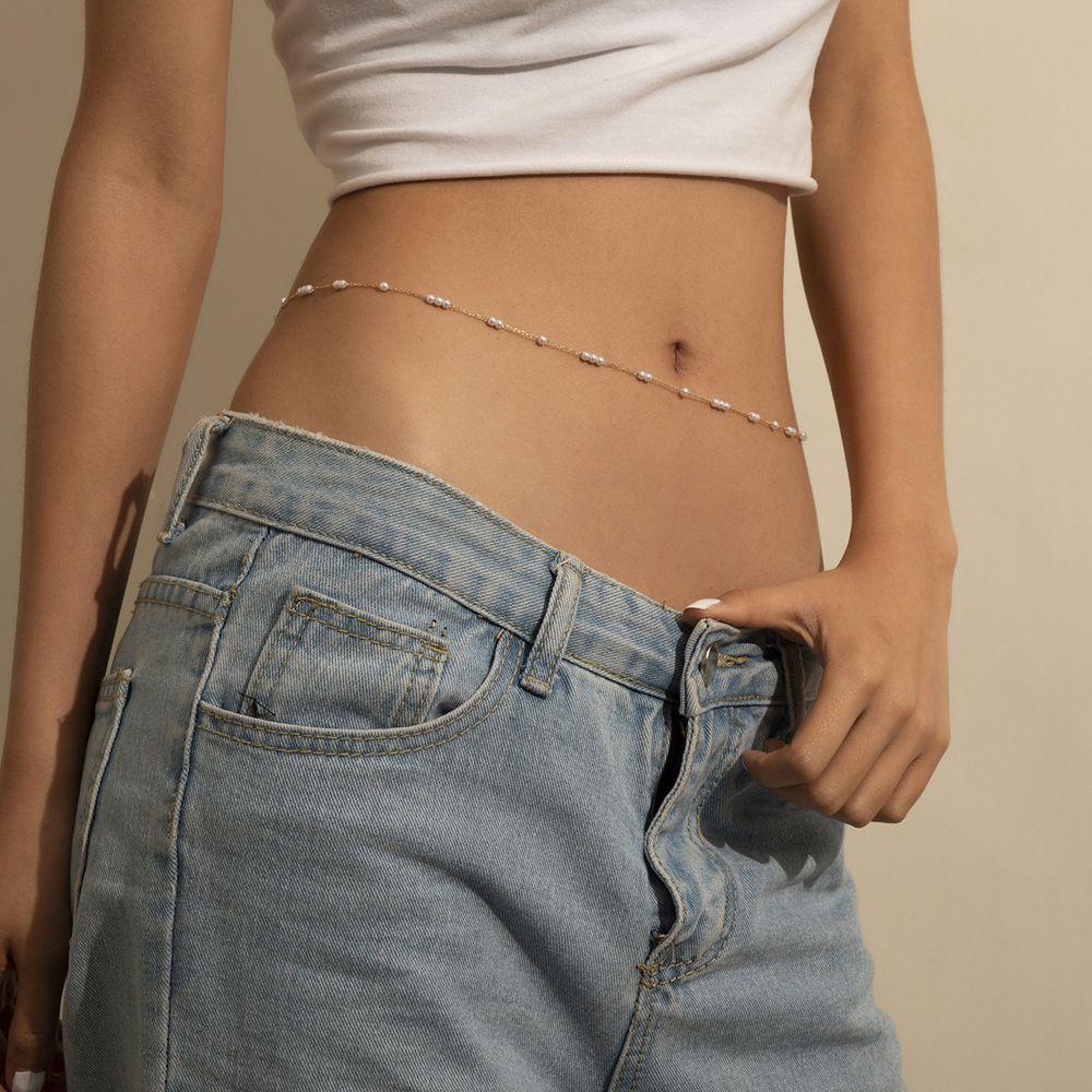 Thắt Lưng Nữ Đính Ngọc Trai Thời Trang|Chuỗi Thắt Lưng Sexy
