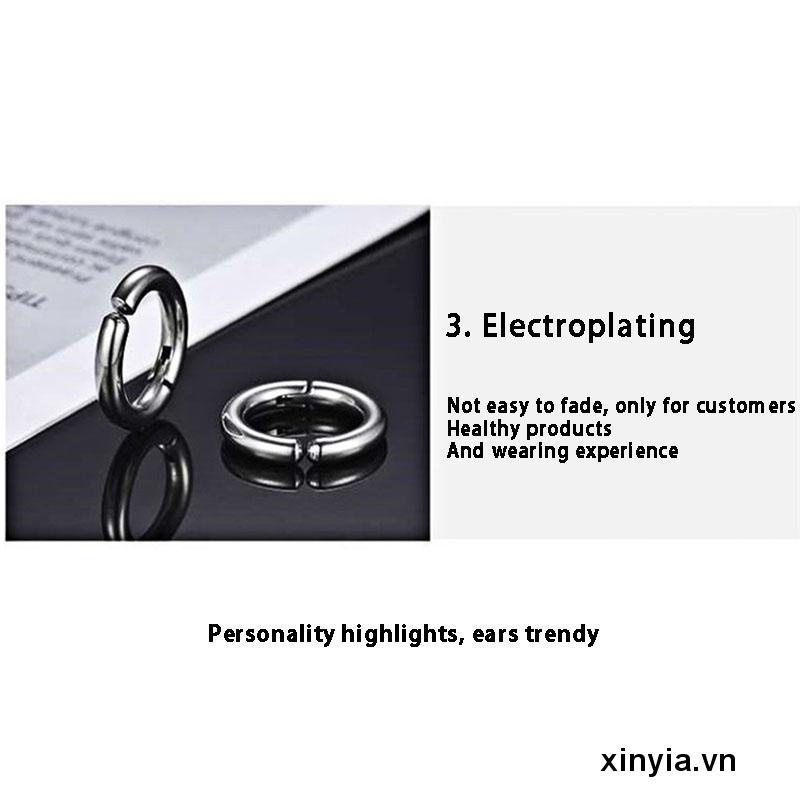 Khuyên tai dạng kẹp hình tròn không cần bấm lỗ