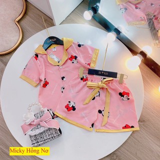 PIZAMA LỤA CAO CẤP SIZE ĐẠI LỚN CHO BÉ