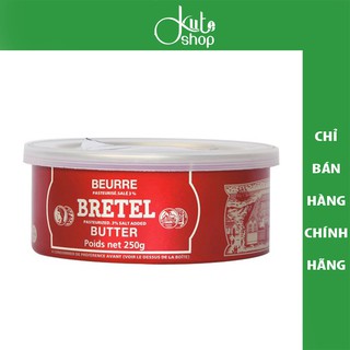 Bơ mặn Bretel Butter Pháp 250g (bơ đồng tiền)