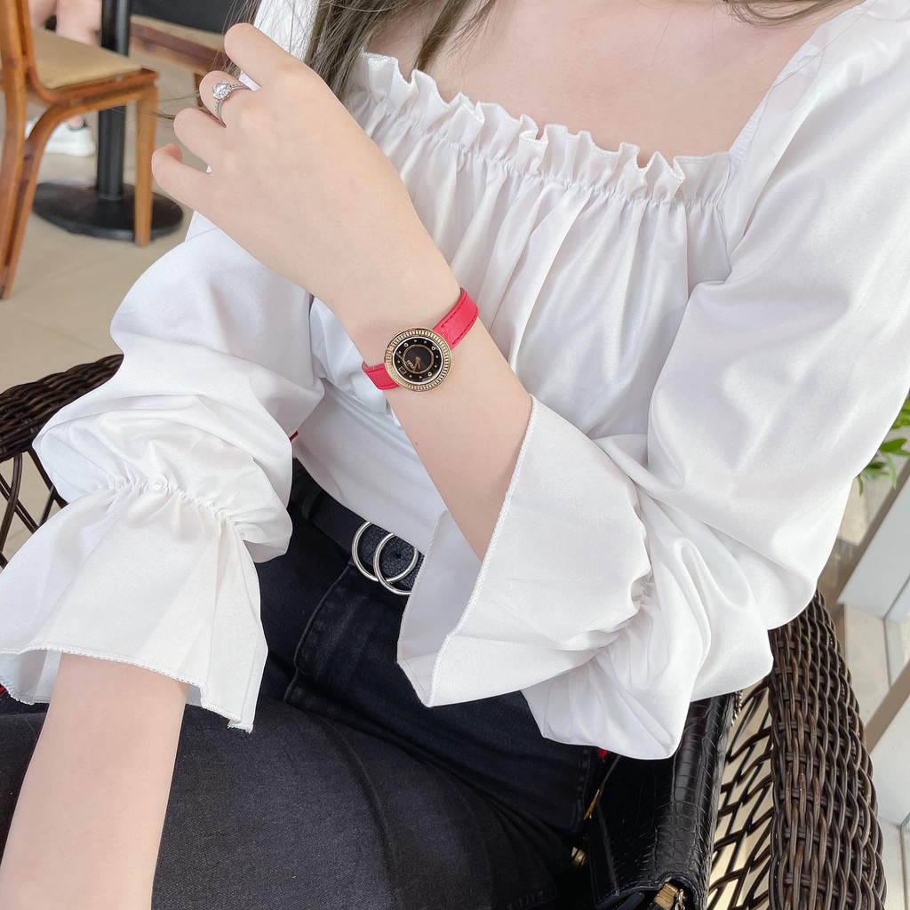 Đồng hồ nữ chính hãng Fendi My Way- mẫu mới với cọc số đinh tán siêu hot - Máy Quartz pin Thụy Sĩ - Kính Sapphire