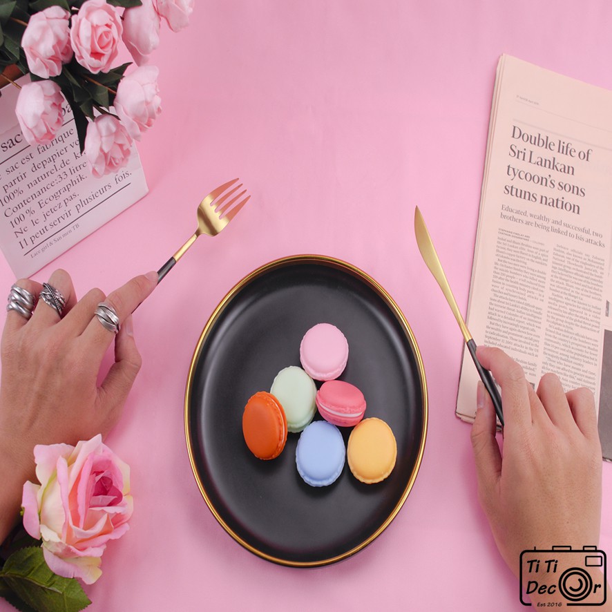 Bánh macaron mô hình trang trí chụp ảnh, decor nhà cửa, cửa hàng