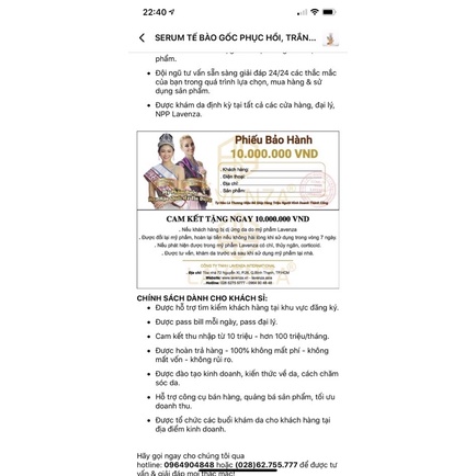 Serum tế bào gốc Lavenza 🌸Freeship🌸 Nám, tàn nhang, da không đều màu | BigBuy360 - bigbuy360.vn