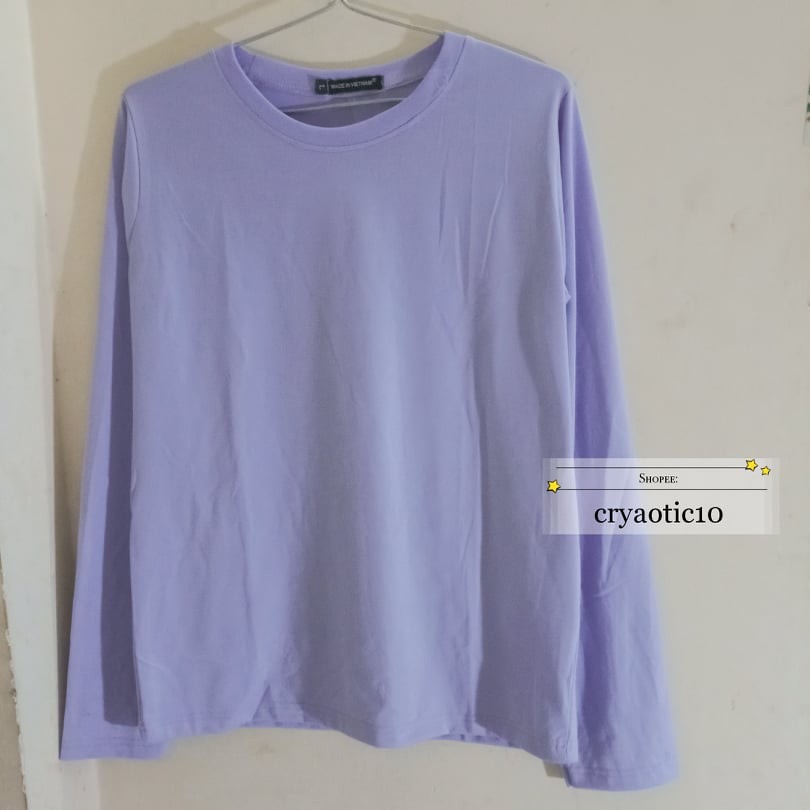 [Kèm hình thật - NHIỀU MÀU] Áo tay dài trơn long tee basic unisex