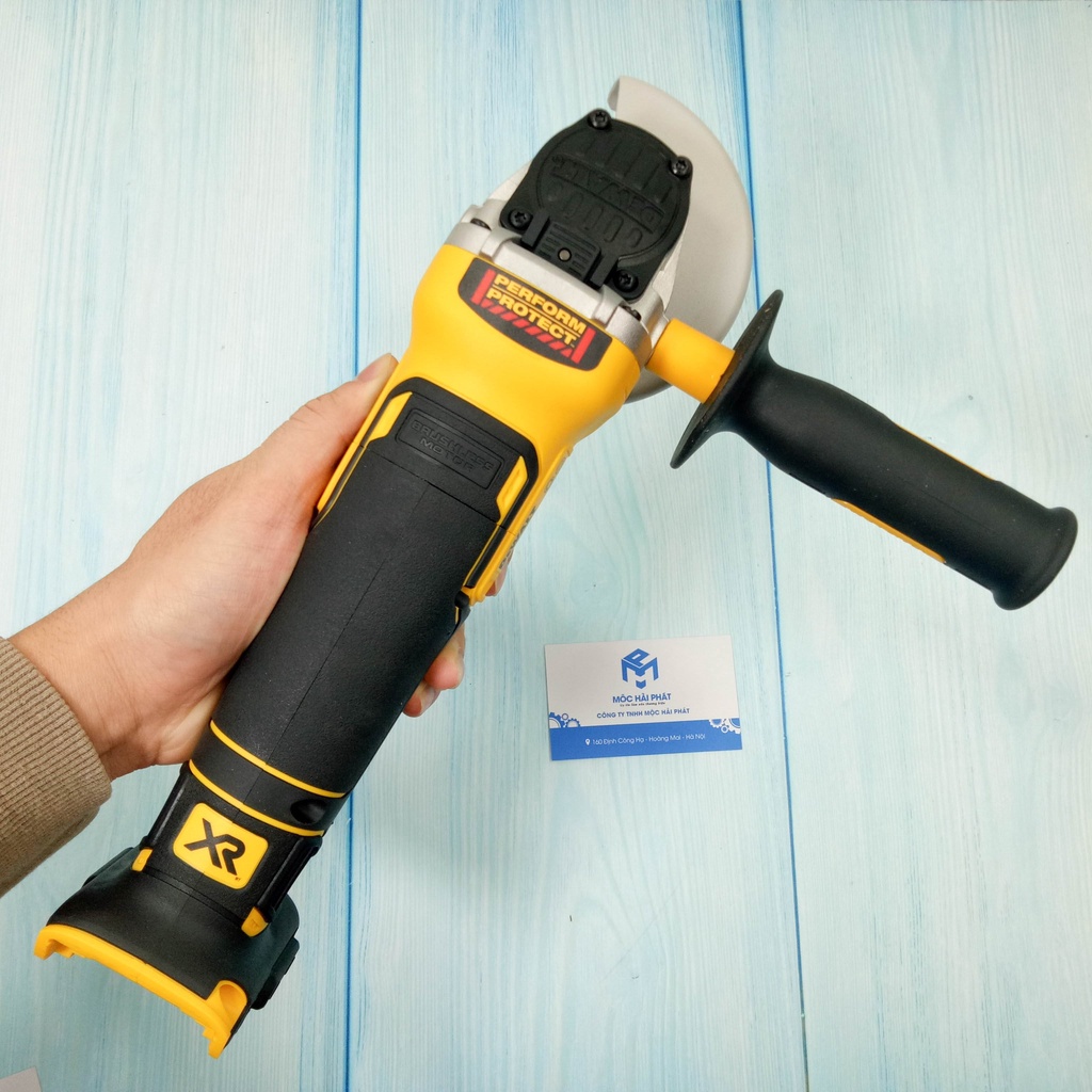 Thân máy mài dùng pin 18V DeWALT DCG406, dewalt 406 công tắc bóp an toàn
