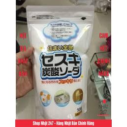 Combo Nước tẩy vệ sinh lồng máy giặt Rocket + Bột baking soda Sesuki 500g (tẩy trắng) Rocket - Hàng Nhật nhập khẩu