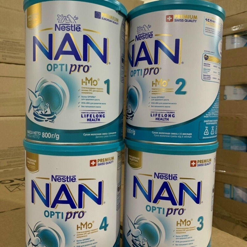 Sữa Nan Nga đủ số 1,2,3,4 800g mẫu mới date 2025