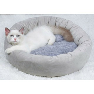nệm tròn 45cm cho mèo nằm tặng gối nằm