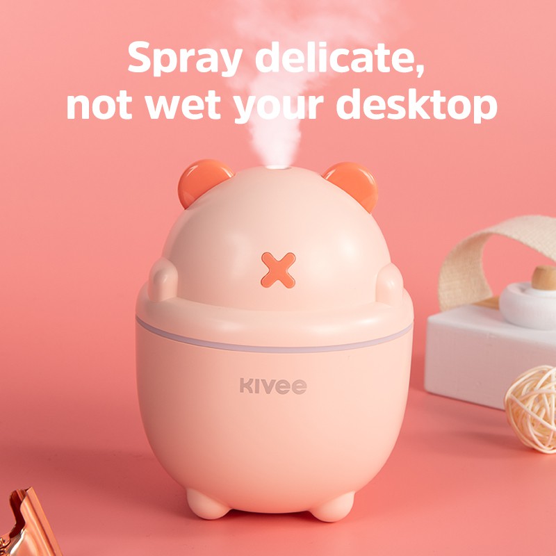 KIVEE JSQ05 Mini Portable  Air Humidifier   With LED Lamp