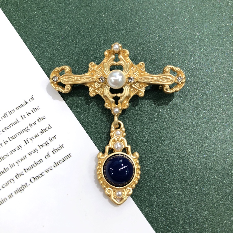 Ghim Cài Áo Đính Ngọc Trai Kiểu Vintage Thời Trang Cho Nữ