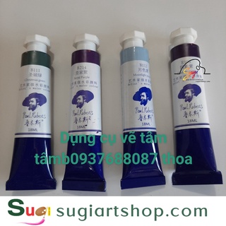 -Màu Nước Paul Rubens tách lớp Tuýp 8ml và 18ml, Màu tách lớp-