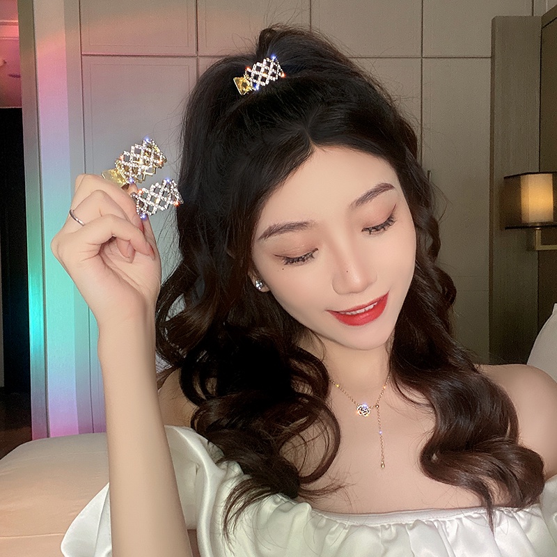 Kẹp Tóc Đính Đá Và Ngọc Trai Xinh Xắn Dành Cho Nữ