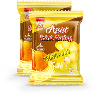 Assist 1Kg Bánh nướng TRỨNG MUỐI phô mai Mỹ Ngọc - Assist Baked Caked with Salted Egg Yolk 1Kg