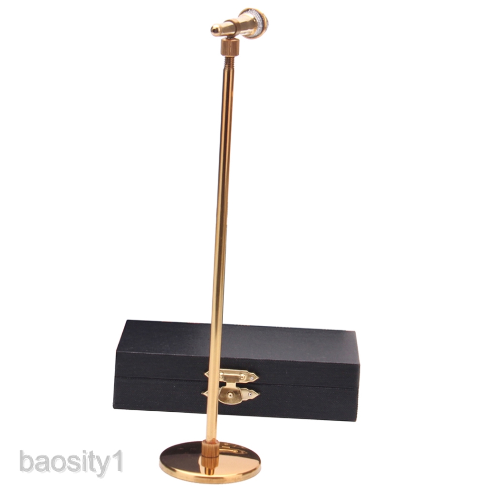 Micro Âm Nhạc Bằng Đồng Tỉ Lệ 1 / 6 Cho Nhà Búp Bê