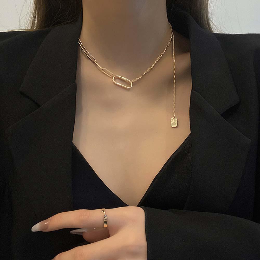 Vòng cổ Choker Mặt Hình Học Đơn Giản Phong Cách Hàn Quốc Cho Nữ