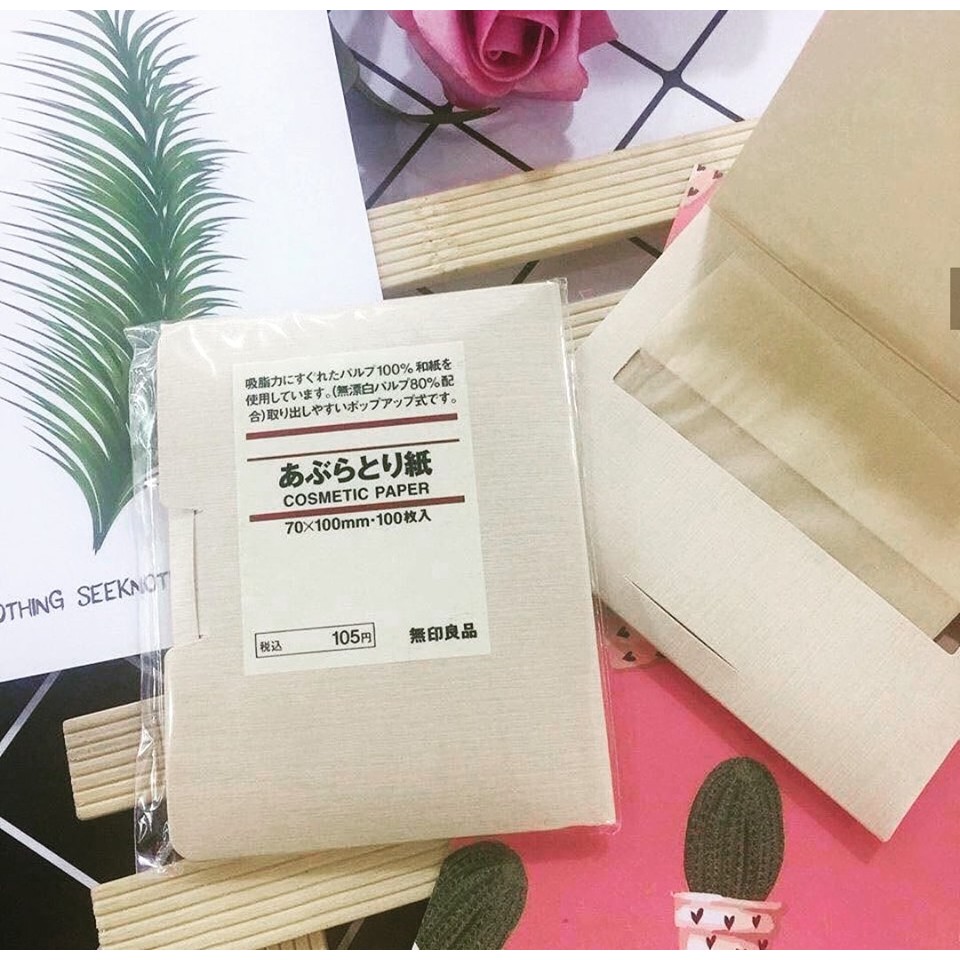 Giấy Thấm Dầu MUJI [100 tờ 7*10cm]