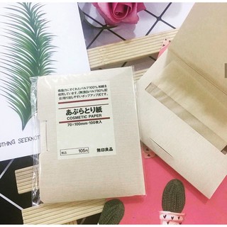 Giấy Thấm Dầu MUJI [100 tờ 7*10cm]