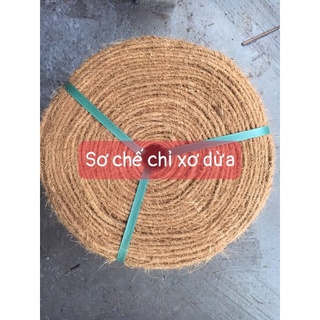 Sợi xơ dừa đơn | Sợi xơ dừa trang trí 5-6mm (cuộn 9kg)
