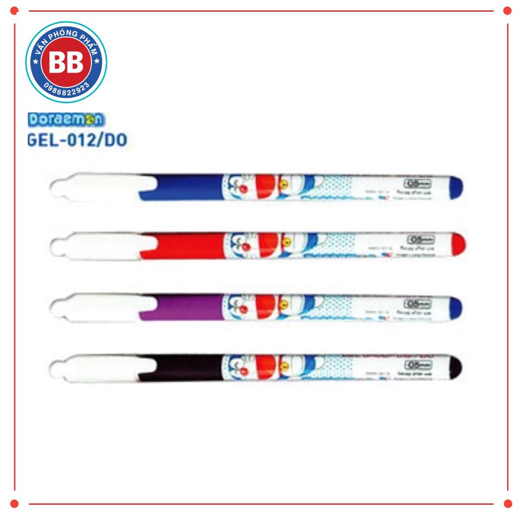 3 cái Bút Gel, bút nước Thiên Long Doraemon GEL-012/DO