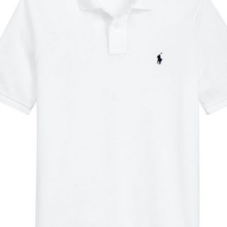 Áo phông( thun) polo trắng cổ bo
