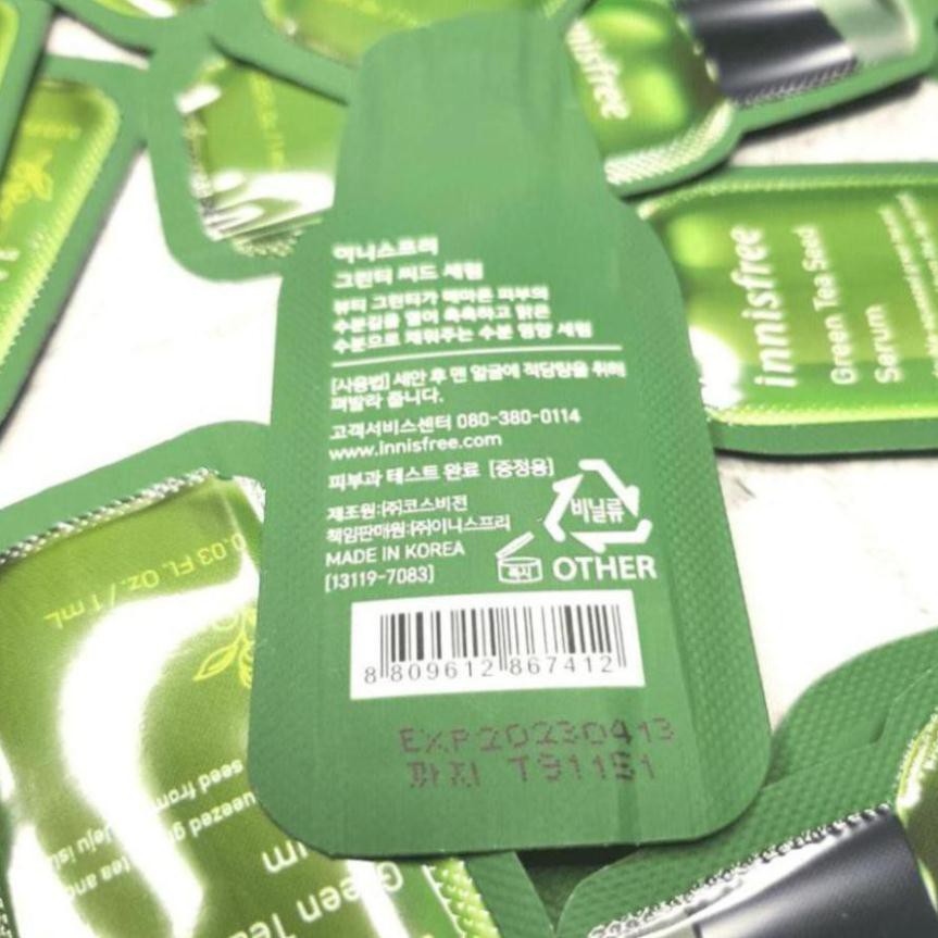 Sample kem dưỡng da trà xanh Innisfree The Green Tea Seed Cream