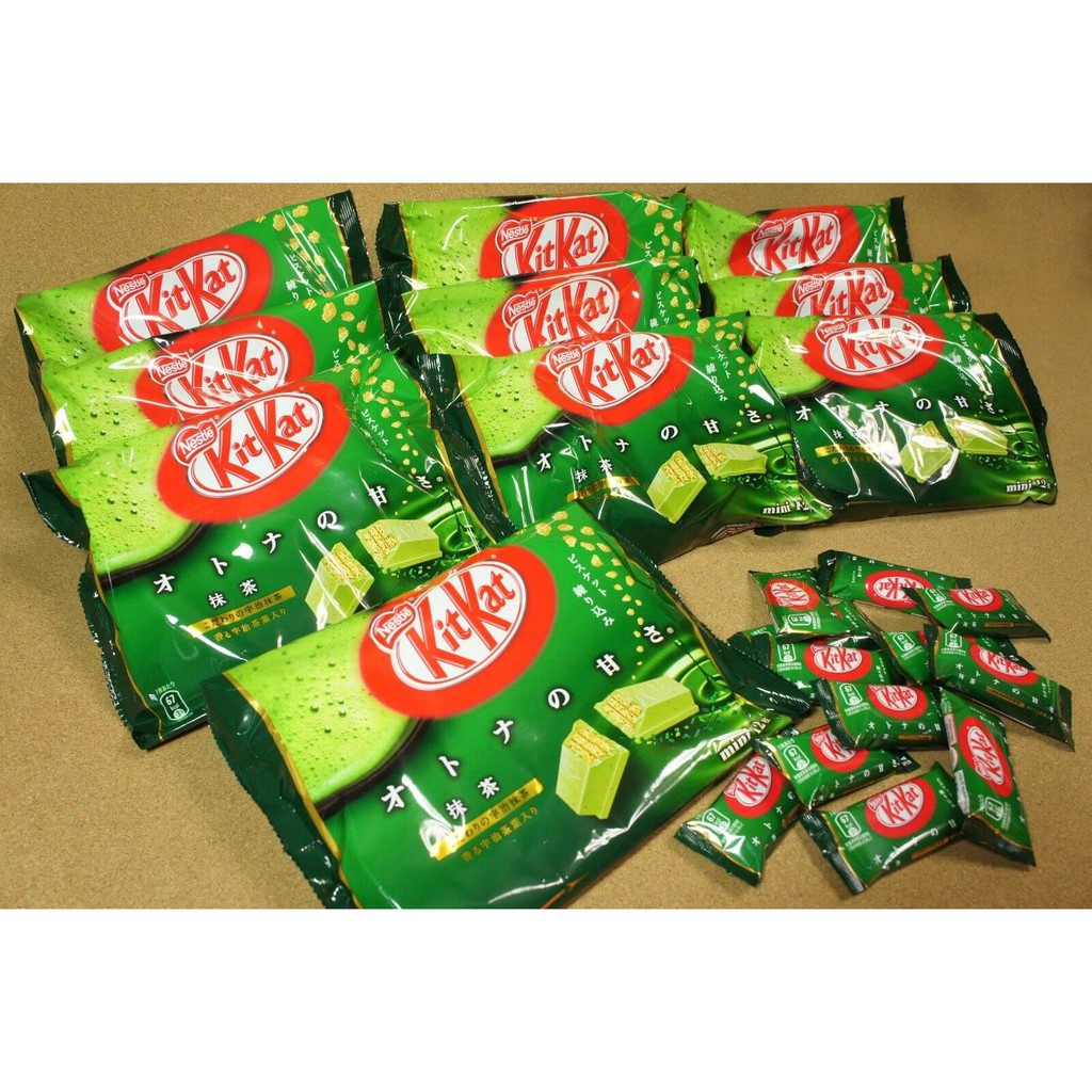 Kitkat socola vị trà xanh gói 8 thanh x17g