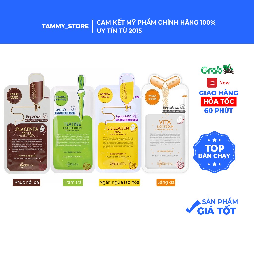 Lẻ miếng Mask Mediheal đủ vị - auth - sẵn | BigBuy360 - bigbuy360.vn