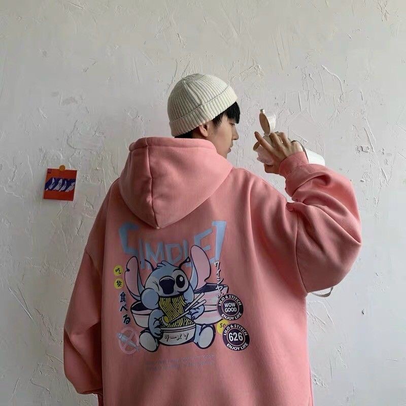 Áo hoodie nỉ ngoại unisex chống nắng nam nữ chất form rộng in hình chuột cute có kèm video | BigBuy360 - bigbuy360.vn