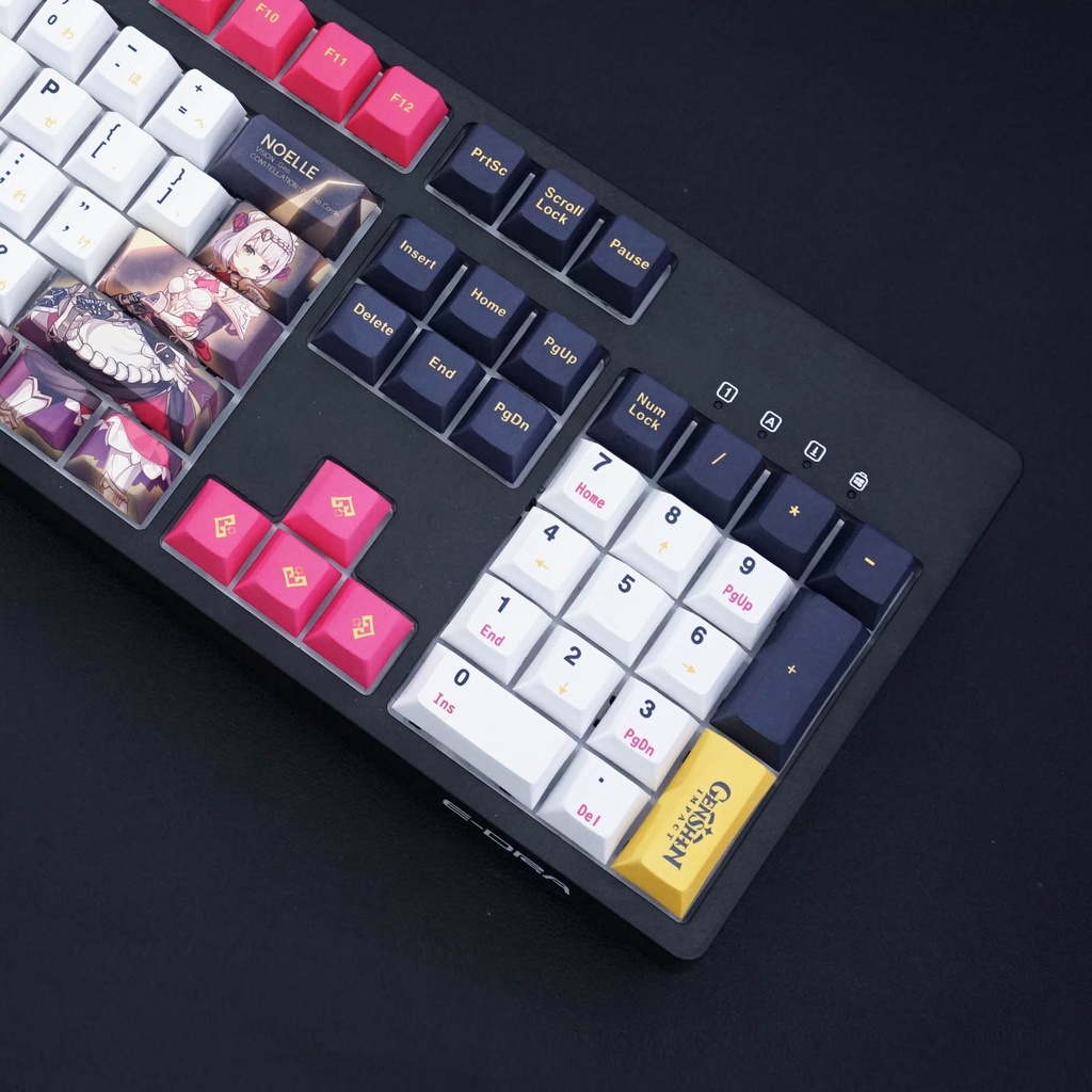 SET KEYCAP GENSHIN IMPACT NOELLE PBT 108 PHÍM CHERRY PROFILE