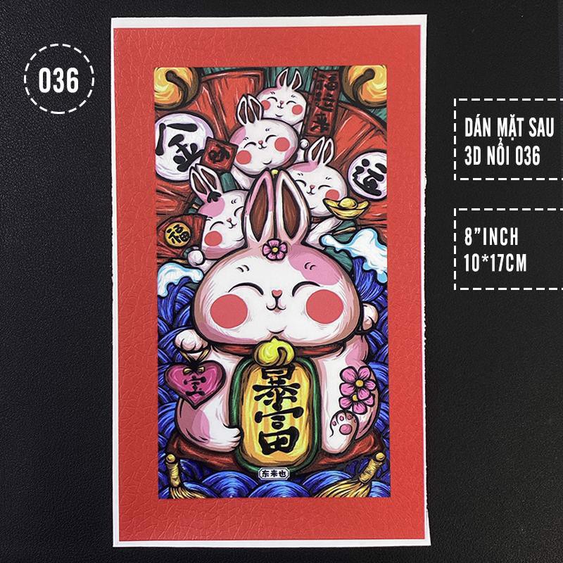 Miếng dán mặt sau 3D nổi cho các dòng máy Xiaomi, Redmi Note 9S-Redmi Note 9-Note 8-Note 8 Pro-Mi10Pro-Mi10Lite-Note10