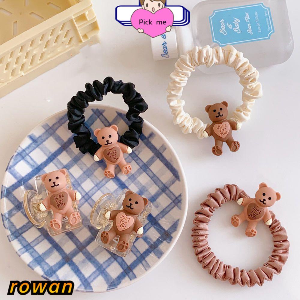 Dây buộc tóc co giãn hình gấu dễ thương tiện lợi cho nữ