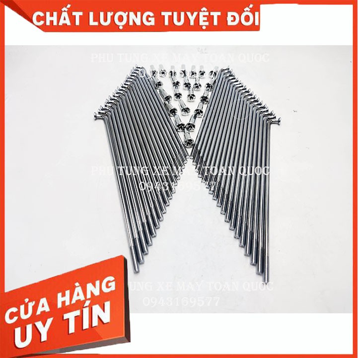 Căm xe cao cấp độ bên cao dành cho mọi dòng xe trên thị trường -Nan hoa trắng bạc TDR - NanhoaTDR