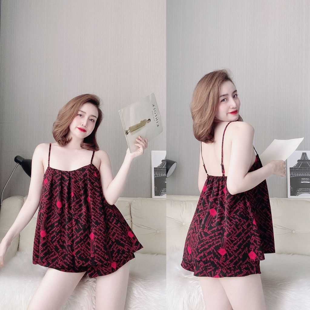 Đồ Ngủ Nữ BIGSIZE❣️FREE SHIP❣️ Đồ Ngủ Sexy lụa Mango cao cấp mềm mại xinh xắn &lt; 70KG
