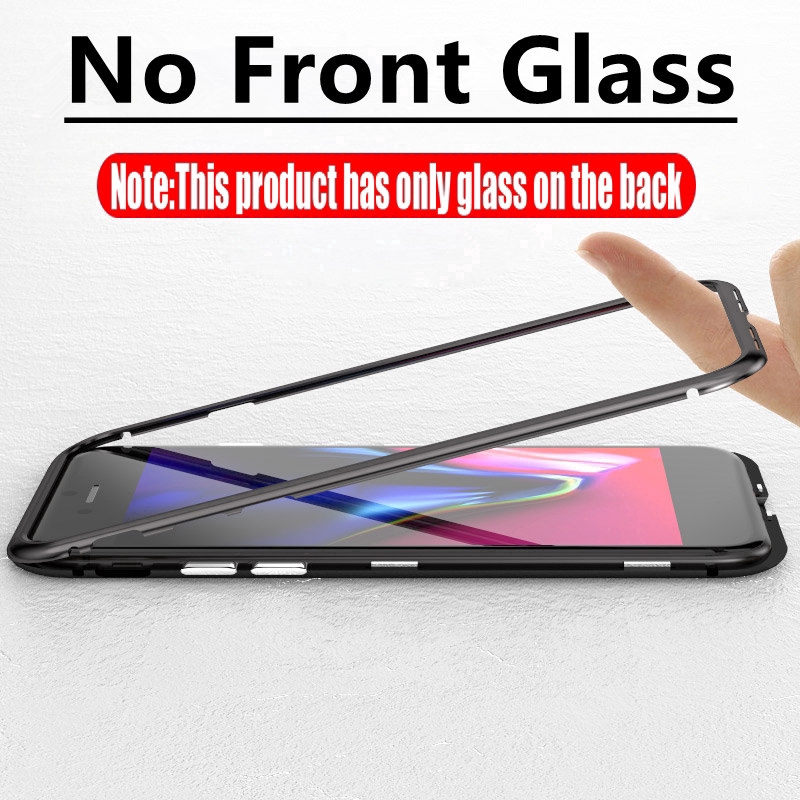 Tempered Glass Magnetic Phone Case For OPPO Reno 2 2f A5 A9 2020 F11 F9 F7 Pro A5S A3S Back Cover