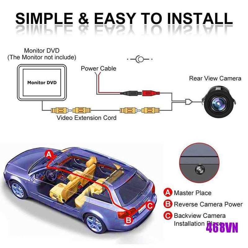 Camera Lùi Xe Hơi Tầm Nhìn Ban Đêm Ntsc / Pal | BigBuy360 - bigbuy360.vn