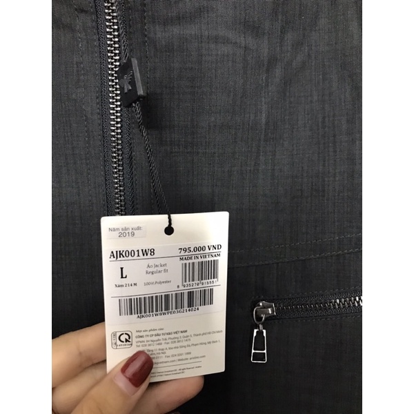 ÁO JACKET ARISTINO AJK001W8 795k sale còn 299K/áo