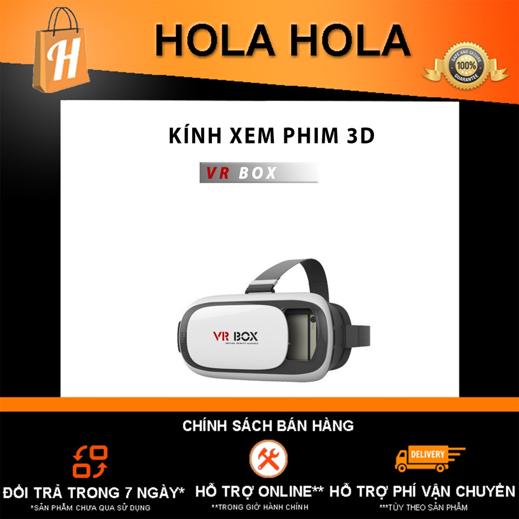 Kính xem phim 3d VR Box mẫu 2 dành cho điện thoại có màn hình từ 4,7-5,5 inch