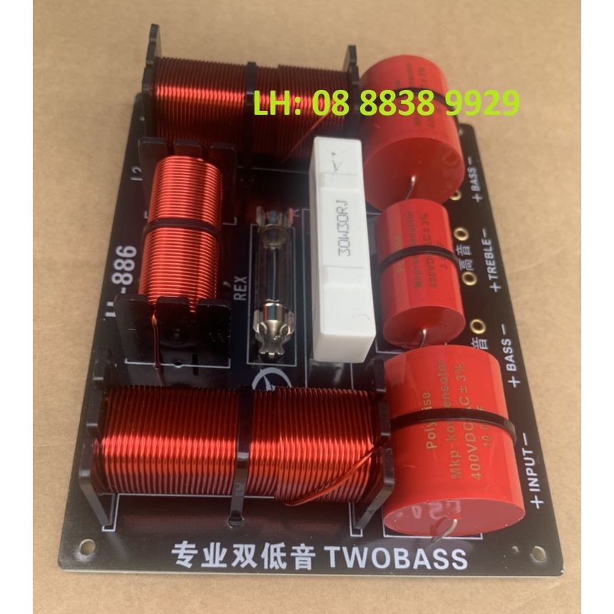 PHÂN TẦN FULL ĐÔI CÔNG SUẤT LỚN H886 - 2 BASS 1 TREBLE - GIÁ 1 MẠCH