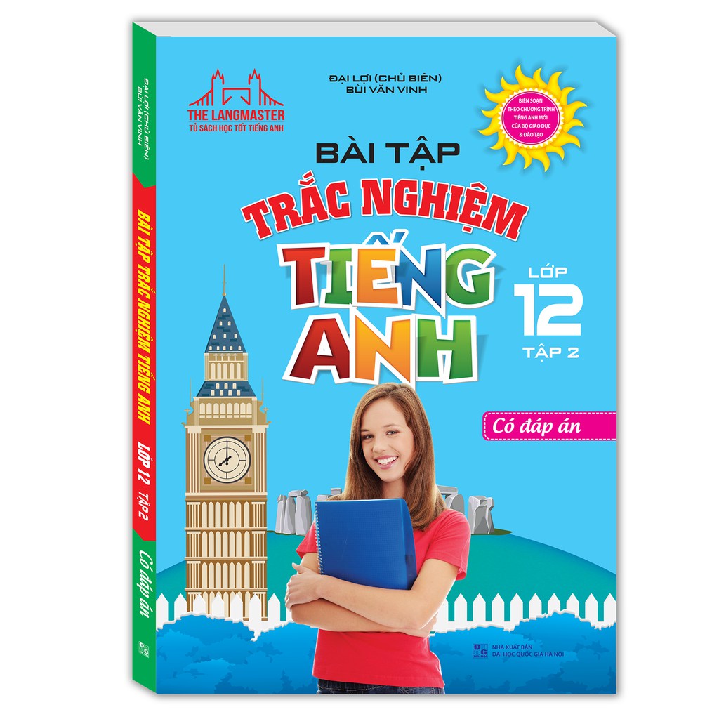 Sách - Bài tập trắc nghiệm tiếng Anh lớp 12 (trọn bộ 2 tập) Kèm Quà tặng