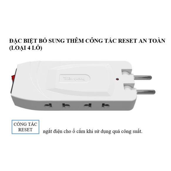 Ổ Chia Điện Chống Cháy Thông Minh Cao Cấp Điện Quang