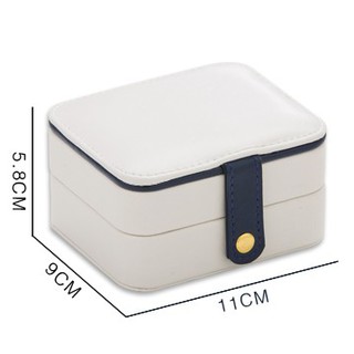 Hộp trang sức da cúc bấm cao cấp [Có sẵn]