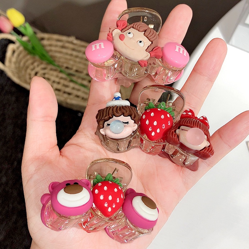 Kẹp Tóc Hình Hoạt Hình Dễ Thương Phong Cách Hàn Quốc Cho Nữ