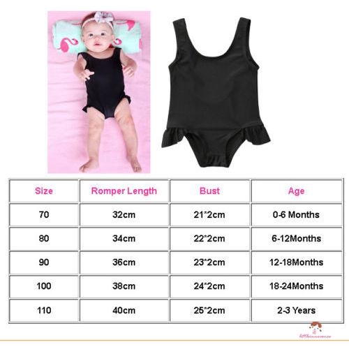 ❤XZQ-Kids Baby Girls Ruffle Solid Swimwear Beachwear