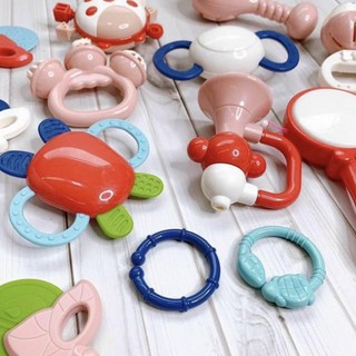 👉❣️ [SALE CỰC SỐC] Sét Xúc Xắc Gặm Nướu Tập Cắn Cho Bé Kèm Hộp