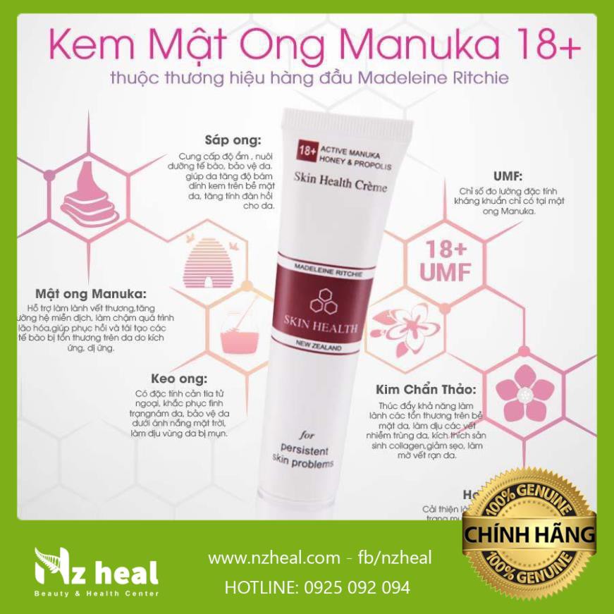 Kem Mật Ong Manuka 18+ Giảm Mụn, Mờ Thâm, Làm Dịu Da Dị Ứng Skin Health Crème hàng chính hãng | BigBuy360 - bigbuy360.vn