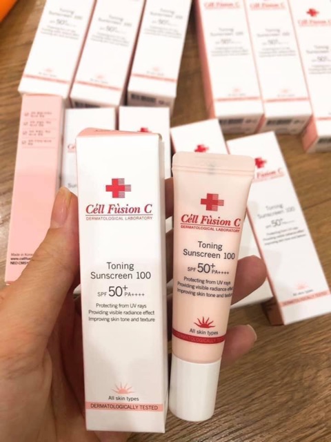 [Xanh - Đỏ - Hồng] [10ml] Kem Chống Nắng Cell Fusion C | BigBuy360 - bigbuy360.vn